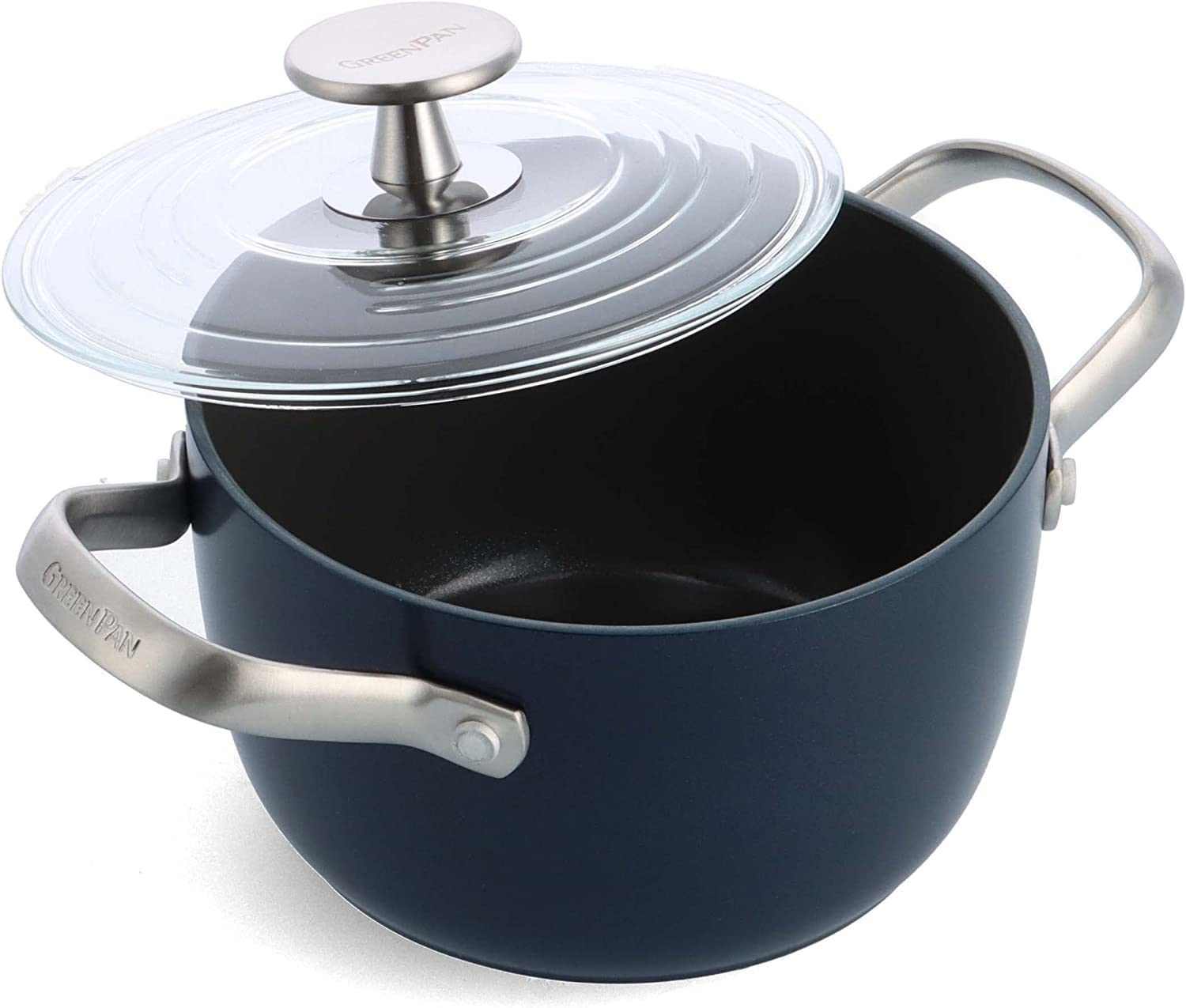 Amazon | GreenPan ヘルシーセラミック ノンスティック 2クォート 米穀